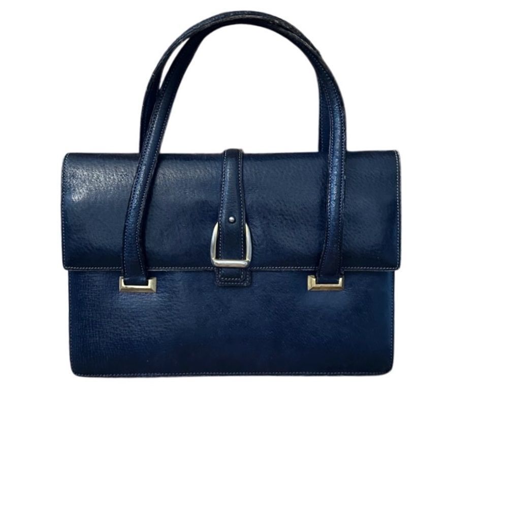 Gucci Blue Satchel with Gold Hardware - Picture 2 of 10